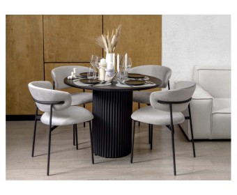 Стол Барел 110 черный / черный