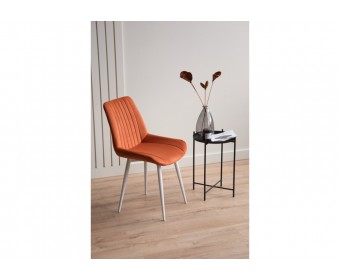 Стул на металлокаркасе Седа терракотовый (zd 432) / белый