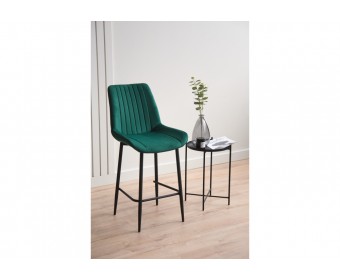 Полубарный стул Седа 360 зеленый (zd 667) / черный