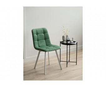 Стул на металлокаркасе Чилли фисташковый / белый