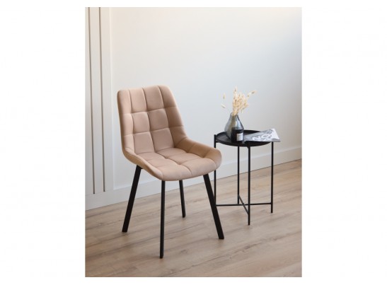 Стул на металлокаркасе Челси П бежевый (zd 210) / черный в Кургане