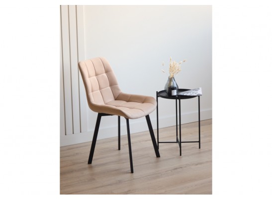 Стул на металлокаркасе Челси П бежевый (zd 210) / черный в Кургане