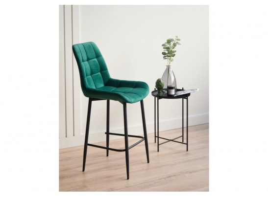 Полубарный стул Челси зеленый (zd 667) / черный в Кургане