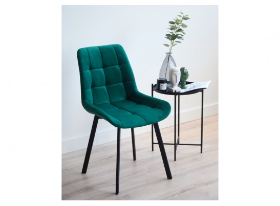 Стул на металлокаркасе Челси П зеленый (zd 667) / черный в Кургане