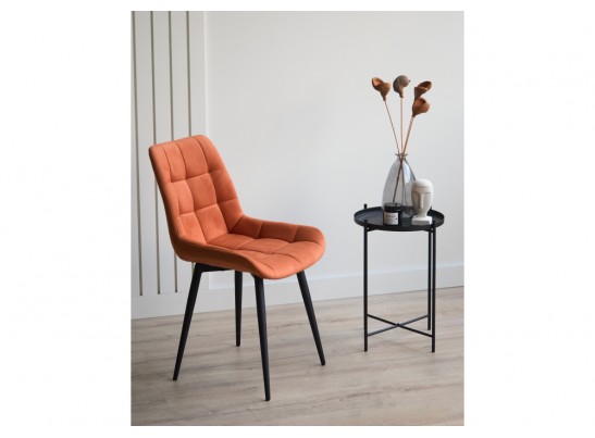 Стул на металлокаркасе Челси 360 К терракотовый (zd 432) / черный в Кургане