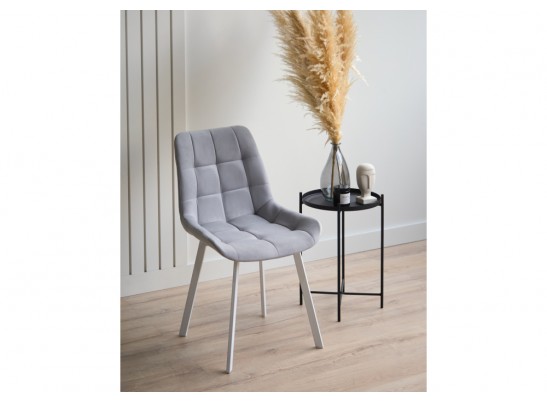 Стул на металлокаркасе Челси 360 П светло-серый (zd 960) / белый в Кургане