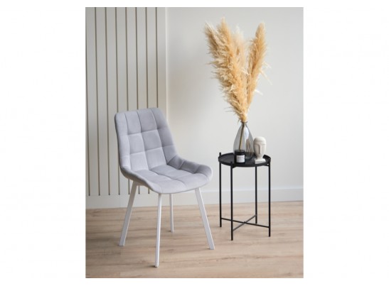 Стул на металлокаркасе Челси 360 П светло-серый (zd 960) / белый в Кургане