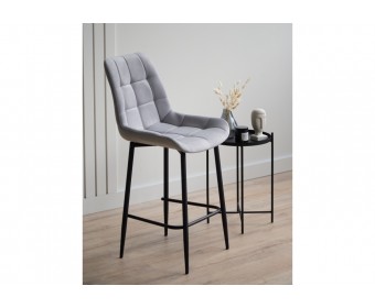 Полубарный стул Челси светло-серый (zd 960) / черный