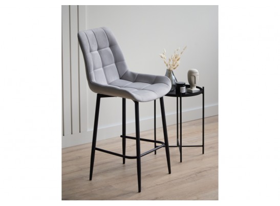 Полубарный стул Челси 360 светло-серый (zd 960) / черный в Кургане