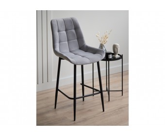 Полубарный стул Челси светло-серый (zd 960) / черный