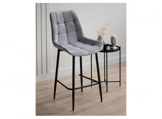 Полубарный стул Челси 360 светло-серый (zd 960) / черный в Кургане