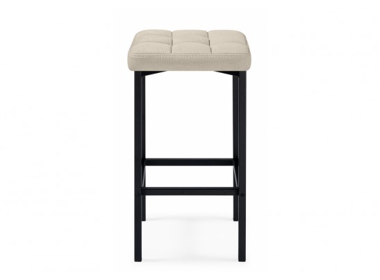 Барный стул Лофт ткань канди крем / черный матовый в Кургане