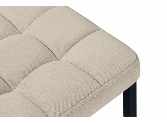 Барный стул Лофт ткань канди крем / черный матовый в Кургане