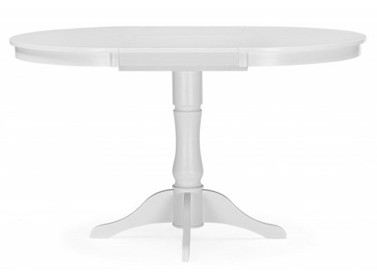 Деревянный стол Амадей 90(130)x90 белый матовый в Кургане