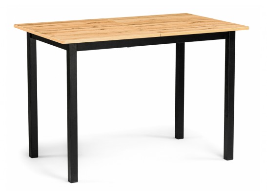 Деревянный стол Аркон 110(130)х68х75 дуб вотан / черный в Кургане