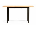 Деревянный стол Аркон 110(130)х68х75 дуб вотан / черный в Кургане