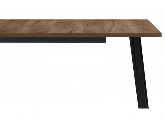 Деревянный стол Кортни 117 (157) x 77 дуб крафт табачный / черный матовый в Кургане