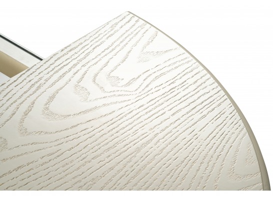 Деревянный стол Павия 90(120)х90х80 слоновая кость с золотой патиной в Кургане