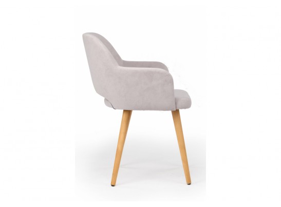 Деревянный стул Эолин светло-серый (glory 36) / светлое дерево в Кургане