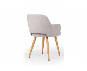 Деревянный стул Эолин светло-серый (glory 36) / светлое дерево