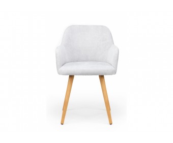 Деревянный стул Инфини светло-серый (ocean 021) / светлое дерево