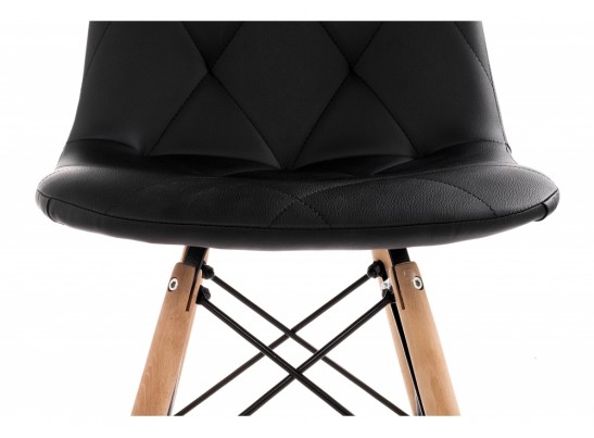 Деревянный стул Kvadro 1 black / wood в Кургане