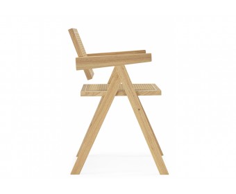 Деревянный стул Rattan wood