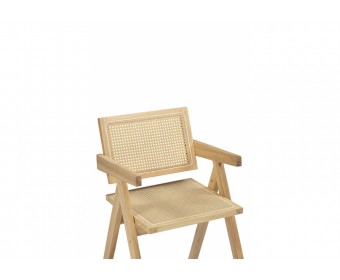 Деревянный стул Rattan wood