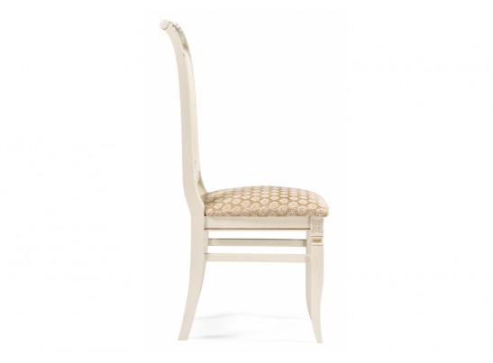 Деревянный стул Roy золото патина тк. К02 бежевая / слоновая кость в Кургане