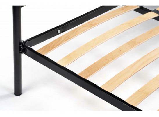 Двуспальная кровать Фади 160х200 черная в Кургане