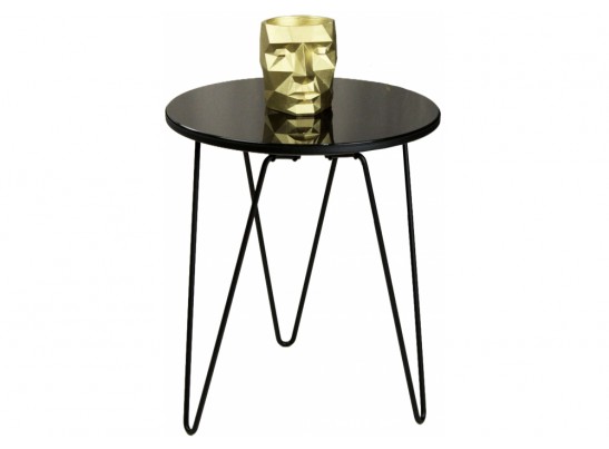 Кофейный столик SHT-CT27 черный глянец / черный муар в Кургане