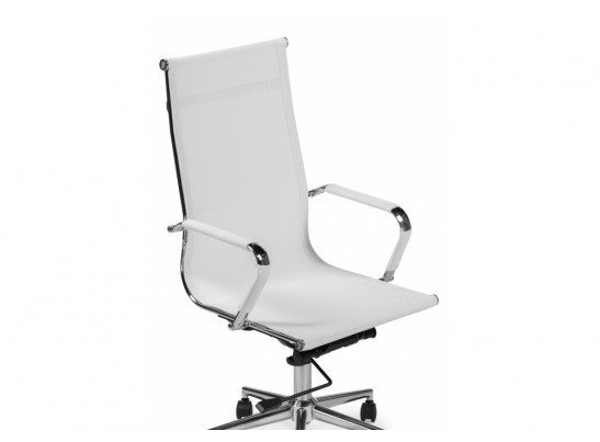 Компьютерное кресло Reus белая сетка / хром в Кургане