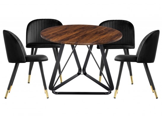 Обеденная группа Иокон black / brown / gold в Кургане