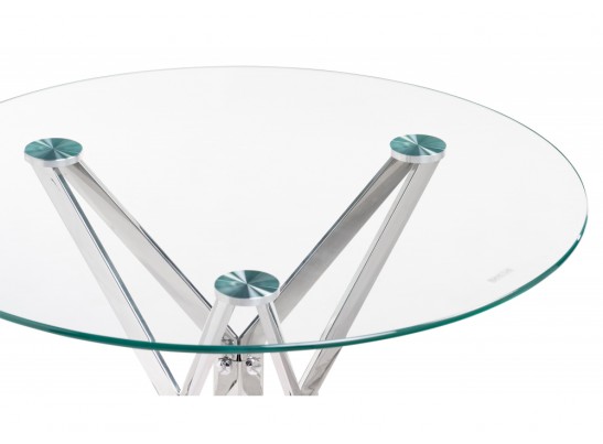 Обеденная группа Лили 90 white / chrome в Кургане