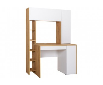 Письменный стол Комфорт 12.71 дуб золотой craft / белая аляска