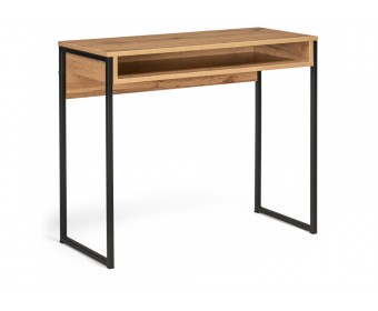 Письменный стол Лео Лофт 85х39х75 дуб вотан / матовый черный
