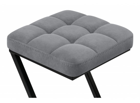 Полубарный стул Амаури микровелюр катания сильвер / черный в Кургане