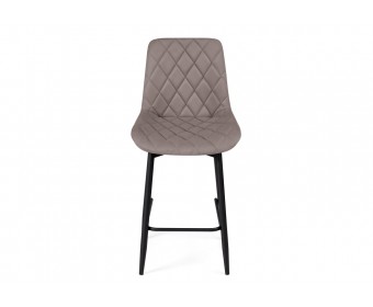 Полубарный стул Баодин К Б/К крутящийся латте / черный