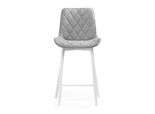 Полубарный стул Баодин велюр светло-серый / белый в Кургане