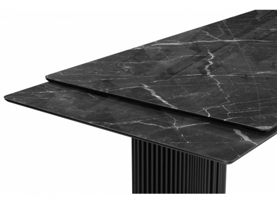 Стеклянный стол Мален 240x110 дарк / черный в Кургане