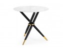 Стеклянный стол Rock 80х75 white / black в Кургане