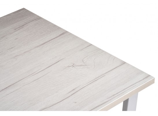 Стол Лота Лофт 140х80х75 25 мм юта / белый матовый в Кургане