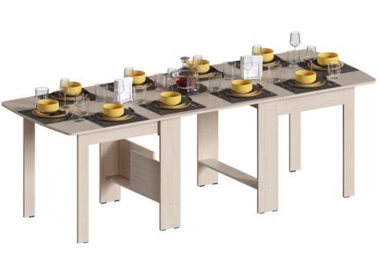 Стол обеденный раздвижной СтК7 дуб молочный в Кургане