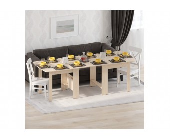 Стол обеденный раздвижной СтК7 дуб молочный