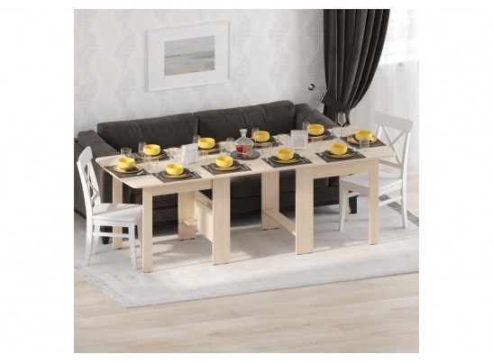 Стол обеденный раздвижной СтК7 дуб молочный в Кургане