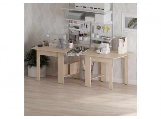 Стол обеденный раздвижной СтК7 дуб молочный в Кургане