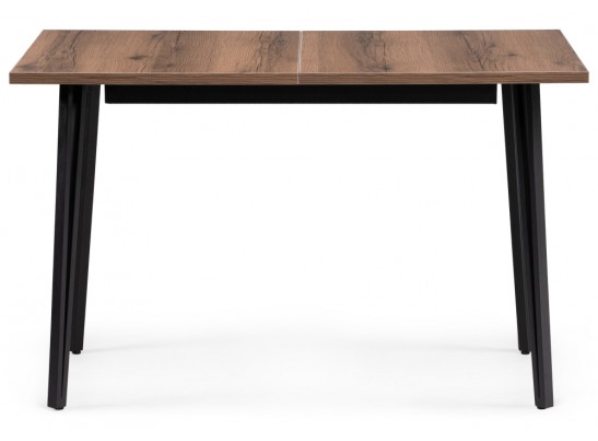 Стол раскладной Денвер Лофт 120(160)х75х75 25 мм дуб делано темный / черный матовый в Кургане