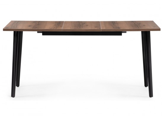 Стол раскладной Денвер Лофт 120(160)х75х75 25 мм дуб делано темный / черный матовый в Кургане