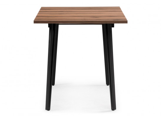Стол раскладной Денвер Лофт 120(160)х75х75 25 мм дуб делано темный / черный матовый в Кургане