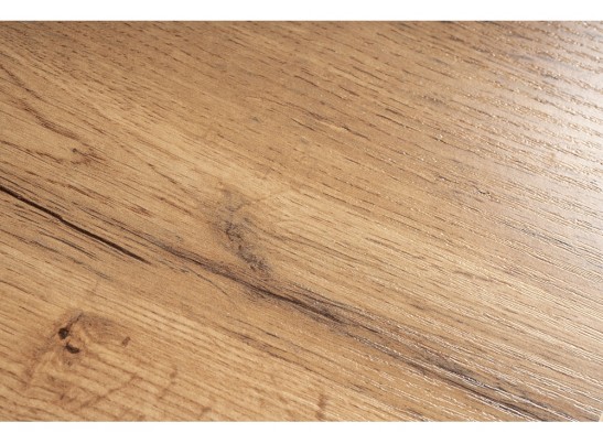 Деревянный стол Лота Лофт 120(160)х75 черный матовый / дуб крафт золотой в Кургане